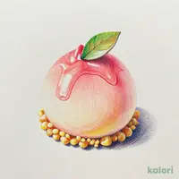 まんまる白桃ケーキ