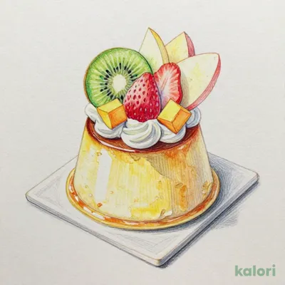 Fruit Pudding à la Mode