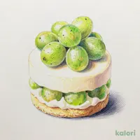 Shine Muscat Fruit Bomb Cake