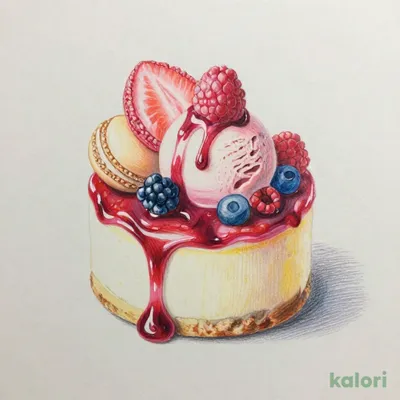 デザートアイスケーキ　ベリーレアチーズ
