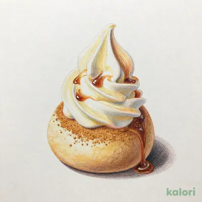 きなこわらび餅と北海道濃厚ソフトクリーム