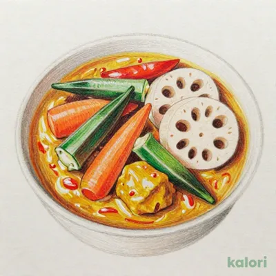 ごろっと野菜の味噌キーマカレー