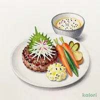 ジューシー大葉おろしハンバーグ塩麹醤油ソース