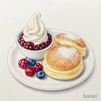 パンケーキ北海道濃厚ソフトクリーム