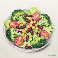 ブロッコリーと５種豆のグリーンサラダ