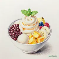 白玉ソフトフルーツあんみつ