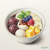 白玉フルーツあんみつ