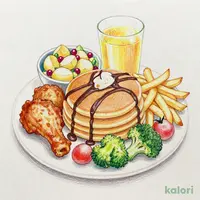 (キッズ)チョコでお絵かきパンケーキ