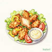 Domestic Chicken Tempura Salad