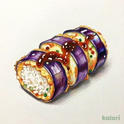 揚げなす田楽（赤）（1貫）
