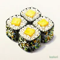 Pickled Vegetable Thin Sushi Roll