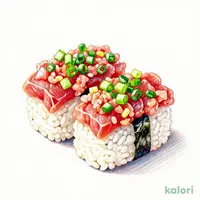 Bluefin Tuna and Minced Tuna Gunkan Sushi (1 pc)