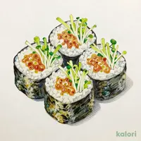 梅かいわれ巻