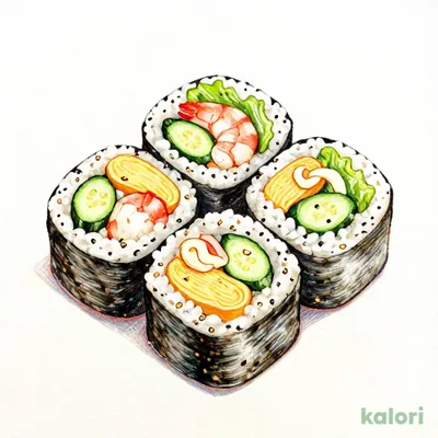 海老サラダ巻