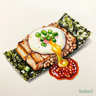 炙りまぐろユッケ一品
