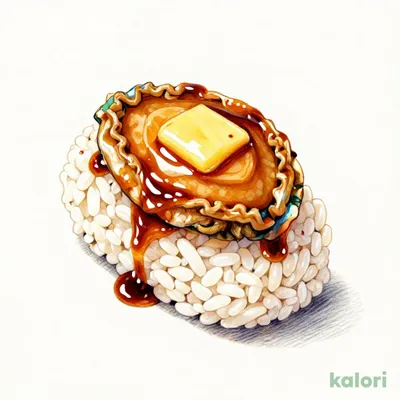 煮あわびバター醤油（1貫）