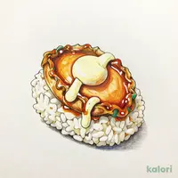 煮あわび照りマヨ（1貫）