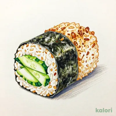 Cucumber Thin Sushi Roll