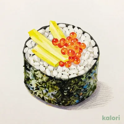 Pickled Daikon and Takuan Thin Sushi Roll