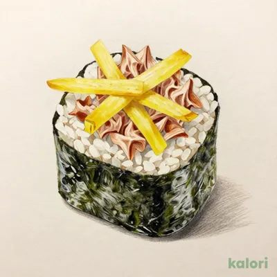 Tuna Scrape and Pickled Radish Sushi Roll