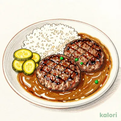 ハンバーグ(2個)カレー