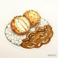 クリームコロッケ(カニ入り）(2個)カレー