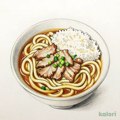 Curry Udon with Rice