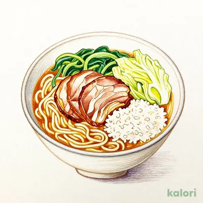 チャーシューカレーらーめん（ライス付）
