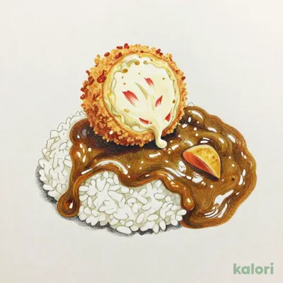 スモールクリームコロッケ（カニ入）カレー