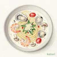 たっぷり牡蠣のクリームスープパスタ