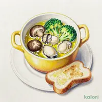 牡蠣ときのこのアヒージョ