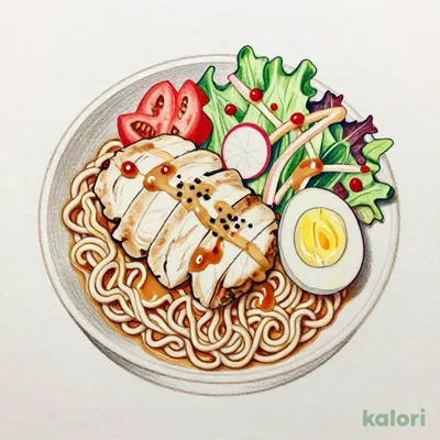 蒸し鶏と彩り野菜のごまだれ冷やし麺 812kcal｜カロリー・栄養成分