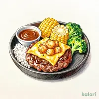 チーズ＆ガーリックハンバーグランチ