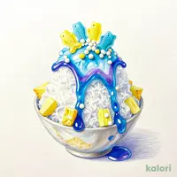 純氷ふわふわかき氷 ミニ!ポップブルー