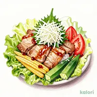 鬼おろし冷やし豚しゃぶプレートランチ