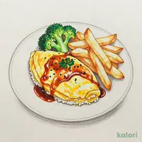 ワクワクセット ふわとろオムライス＆ポテト