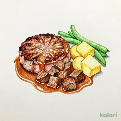 濃厚ビーフシチューの包み焼きハンバーグ ダブル220g