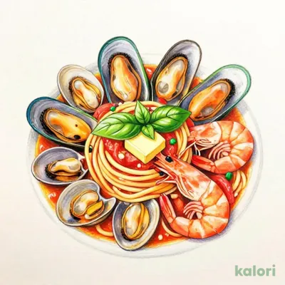 魚介のスープパスタ