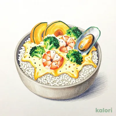 Overflowing Cream Doria with Shrimp and Pumpkin