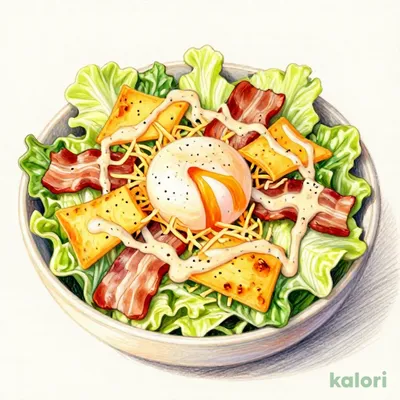 Share Size Onsen Egg and Crispy Cheddar Caesar Salad