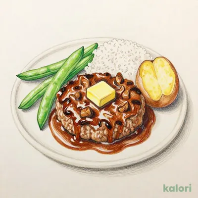 濃厚ビーフシチューの包み焼きハンバーグ 110g ランチ