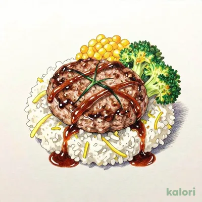 Heaping!! Grated Daikon Hamburger Bento