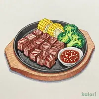 カットステーキお肉2倍 260g（ガーリックステーキソース付き）