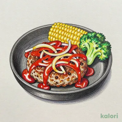 ココスのハンバーグ（ジャポネギソース付き）