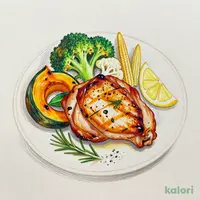 チキンステーキ(ローズマリーソルト&レモン付き)