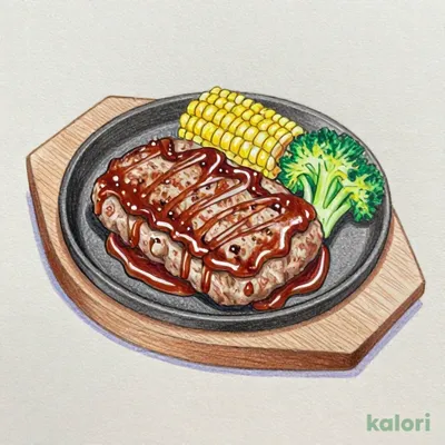 ビーフハンバーグステーキ（デミグラスソース付き）