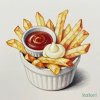 ランチ カリカリポテト（バーベキュー&マヨ付き）