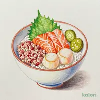 2度おいしい！まぐろ・サーモン・小柱の三色丼 ネタ2倍