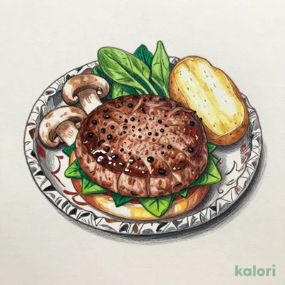 2種きのことほうれん草の濃厚ビーフシチュー包み焼きハンバーグ145g