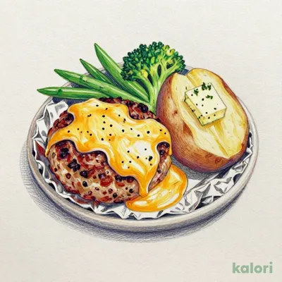7種チーズのフォンデュ風包み焼きハンバーグ110g